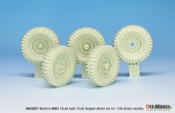 画像5: DEF.MODEL[DW30057]1/35 WWII 英軍ベッドフォードMWD15cwtトラック用自重変形タイヤセット(ゲッコーモデル用)