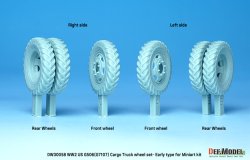 画像5: DEF.MODEL[DW30058]1/35 WWIIアメリカ陸軍G7107(G506)カーゴトラック用自重変形初期型ホイールセット(ミニアート用)