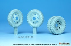 画像6: DEF.MODEL[DW30058]1/35 WWIIアメリカ陸軍G7107(G506)カーゴトラック用自重変形初期型ホイールセット(ミニアート用)