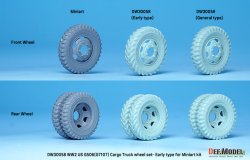 画像8: DEF.MODEL[DW30058]1/35 WWIIアメリカ陸軍G7107(G506)カーゴトラック用自重変形初期型ホイールセット(ミニアート用)