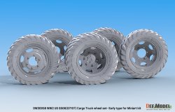 画像9: DEF.MODEL[DW30058]1/35 WWIIアメリカ陸軍G7107(G506)カーゴトラック用自重変形初期型ホイールセット(ミニアート用)