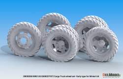 画像10: DEF.MODEL[DW30058]1/35 WWIIアメリカ陸軍G7107(G506)カーゴトラック用自重変形初期型ホイールセット(ミニアート用)