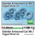 画像1: DEF.MODEL[DW30066]1/35 WWII イギリス陸軍ダイムラー装甲車Mk.1用自重変形タイヤセット(ゲッコーモデル用) (1)