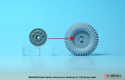 画像6: DEF.MODEL[DW30066]1/35 WWII イギリス陸軍ダイムラー装甲車Mk.1用自重変形タイヤセット(ゲッコーモデル用)