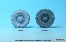 画像7: DEF.MODEL[DW30066]1/35 WWII イギリス陸軍ダイムラー装甲車Mk.1用自重変形タイヤセット(ゲッコーモデル用)