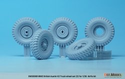 画像3: DEF.MODEL[DW30069]1/35 WWIIイギリス陸軍オースチンK2トラック用自重変形タイヤセット(2)(エアフィックス用)