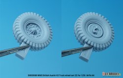 画像11: DEF.MODEL[DW30069]1/35 WWIIイギリス陸軍オースチンK2トラック用自重変形タイヤセット(2)(エアフィックス用)