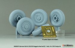 画像2: DEF.MODEL[DW30072]1/35 WWII ドイツ Sd.Kfz.222/223 自重変形タイヤセット＃2 初期型(タミヤ用)