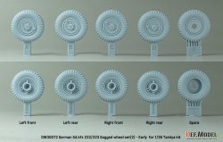 画像3: DEF.MODEL[DW30072]1/35 WWII ドイツ Sd.Kfz.222/223 自重変形タイヤセット＃2 初期型(タミヤ用)