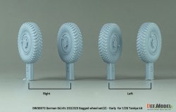 画像4: DEF.MODEL[DW30072]1/35 WWII ドイツ Sd.Kfz.222/223 自重変形タイヤセット＃2 初期型(タミヤ用)