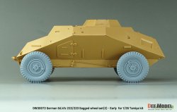 画像6: DEF.MODEL[DW30072]1/35 WWII ドイツ Sd.Kfz.222/223 自重変形タイヤセット＃2 初期型(タミヤ用)