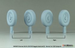 画像4: DEF.MODEL[DW30073]1/35 WWII ドイツ Sd.Kfz.222/223 自重変形タイヤセット＃3 通常型(タミヤ用)