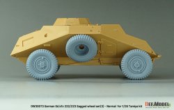 画像9: DEF.MODEL[DW30073]1/35 WWII ドイツ Sd.Kfz.222/223 自重変形タイヤセット＃3 通常型(タミヤ用)