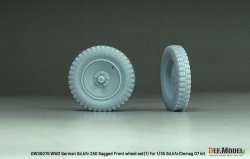画像3: DEF.MODEL[DW30076]1/35 WWII ドイツ Sd.Kfz.250装甲ハーフトラック/デマーグD7 1tハーフトラック 自重変形タイヤセット＃1(汎用)