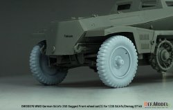 画像6: DEF.MODEL[DW30076]1/35 WWII ドイツ Sd.Kfz.250装甲ハーフトラック/デマーグD7 1tハーフトラック 自重変形タイヤセット＃1(汎用)