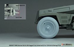 画像5: DEF.MODEL[DW30077]1/35 WWII ドイツ Sd.Kfz.250/デマーグD7 自重変形タイヤセット＃2(汎用)