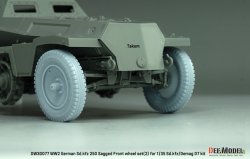 画像6: DEF.MODEL[DW30077]1/35 WWII ドイツ Sd.Kfz.250/デマーグD7 自重変形タイヤセット＃2(汎用)