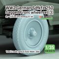 DEF.MODEL[DW30078]1/35 WWII ドイツ Sd.Kfz.250装甲ハーフトラック/デマーグD7 1tハーフトラック 自重変形タイヤセット＃3(汎用)