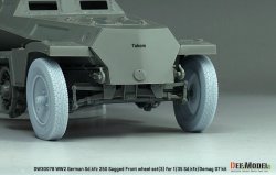 画像6: DEF.MODEL[DW30078]1/35 WWII ドイツ Sd.Kfz.250装甲ハーフトラック/デマーグD7 1tハーフトラック 自重変形タイヤセット＃3(汎用)