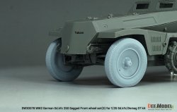 画像7: DEF.MODEL[DW30078]1/35 WWII ドイツ Sd.Kfz.250装甲ハーフトラック/デマーグD7 1tハーフトラック 自重変形タイヤセット＃3(汎用)