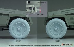 画像5: DEF.MODEL[DW30079]1/35 WWII ドイツ Sd.Kfz.250/3グライフ 自重変形タイヤセット(汎用)
