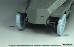 画像6: DEF.MODEL[DW30079]1/35 WWII ドイツ Sd.Kfz.250/3グライフ 自重変形タイヤセット(汎用)