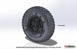 画像2: DEF.MODEL[DW30084]1/35 WWII ドイツ シュビムワーゲン ワイドホイールセット＃3(タミヤ/AFVクラブ用)