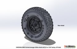 画像3: DEF.MODEL[DW30084]1/35 WWII ドイツ シュビムワーゲン ワイドホイールセット＃3(タミヤ/AFVクラブ用)