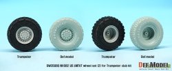 画像2: DEF.MODEL[DW35080]1/35 現用米 M1082 トレーラー 自重変形タイヤ 2(グッドイヤー)(トラペ用)