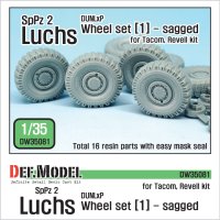 DEF.MODEL[DW35081]1/35 現用独 ルクス 8X8 装甲偵察車 自重変形タイヤ 1(ダンロップ)(タコム/レベル用)