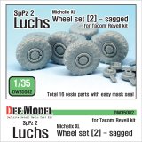 DEF.MODEL[DW35082]1/35 現用独 ルクス 8X8 装甲偵察車 自重変形タイヤ 2(ミシュラン)(タコム/レベル用)
