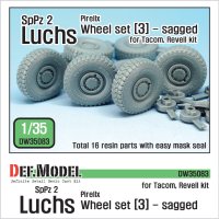 DEF.MODEL[DW35083]1/35 現用独 ルクス 8X8 装甲偵察車 自重変形タイヤ 3(ピレリ)(タコム/レベル用)