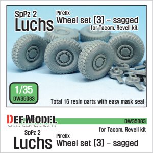 画像1: DEF.MODEL[DW35083]1/35 現用独 ルクス 8X8 装甲偵察車 自重変形タイヤ 3(ピレリ)(タコム/レベル用) (1)