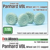 DEF.MODEL[DW35084]1/35 現用仏 パナールVBL 軽装甲機動車 自重変形タイヤ 1(ミシュラン)(タイガーモデル用)