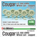 DEF.MODEL[DW35087]1/35 現用米 クーガー 6X6 JERRV 自重変形タイヤ(パンダ用)