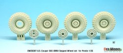 画像3: DEF.MODEL[DW35087]1/35 現用米 クーガー 6X6 JERRV 自重変形タイヤ(パンダ用)