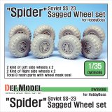 DEF.MODEL[DW35089]1/35 現用露 SS-23 スパイダー弾道ミサイル 自重変形タイヤ(ホビーボス用)