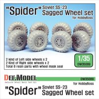 DEF.MODEL[DW35089]1/35 現用露 SS-23 スパイダー弾道ミサイル 自重変形タイヤ(ホビーボス用)