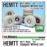 DEF.MODEL[DW35090]1/35 現用米 M977/M983 ヘメット "XZL" 自重変形タイヤ(トラペ・イタレリ用)