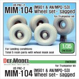 DEF.MODEL[DW35091]1/35 現用米 MIM-104B パトリオット MIM-104 M901 & AN/MPQ-53 自重変形タイヤ(トラペ用)