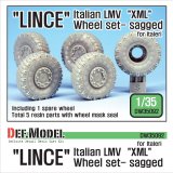 DEF.MODEL[DW35092]1/35 現用伊 軽装輪装甲車 リンチェ 自重変形タイヤ(イタレリ用)