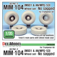 DEF.MODEL[DW35094]1/35 現用米 MIM-104B パトリオット MIM-104 M901 & AN/MPQ-53 タイヤ(リフトオフ状態)(トラペ用)