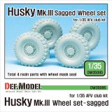 DEF.MODEL[DW35095]1/35 現用米 ハスキーMk.III 自重変形タイヤセット(AFVクラブ用)