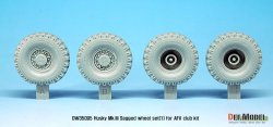 画像2: DEF.MODEL[DW35095]1/35 現用米 ハスキーMk.III 自重変形タイヤセット(AFVクラブ用)