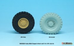 画像4: DEF.MODEL[DW35095]1/35 現用米 ハスキーMk.III 自重変形タイヤセット(AFVクラブ用)