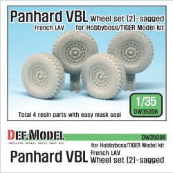 画像1: DEF.MODEL[DW35096]1/35 現用仏 パナールVBL 軽装甲機動車 自重変形タイヤ 2(ミシュラン)(タイガーモデル/ホビーボス用)