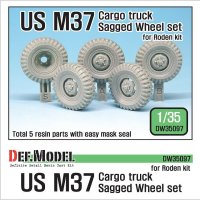 DEF.MODEL[DW35097]1/35 米 M37カーゴトラック 自重変形タイヤ(ローデン用)