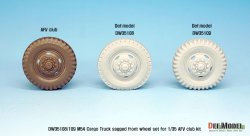 画像7: DEF.MODEL[DW35108]1/35 米 M54A2 カーゴ 自重変形 前輪(1)民生パターン(AFVクラブ用)