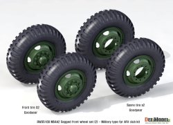 画像8: DEF.MODEL[DW35109]1/35 米 M54A2 カーゴ 自重変形 前輪(2)軍用パターン(AFVクラブ用)