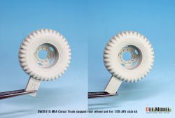 画像4: DEF.MODEL[DW35110]1/35 米 M54A2 カーゴ  自重変形 後輪(AFVクラブ用)